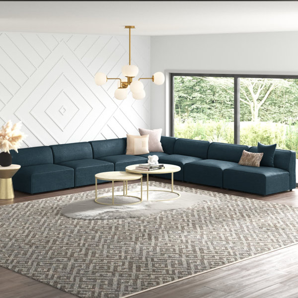 Mercury Row® Teagan 7 Piece Upholstered Sectional Wayfair